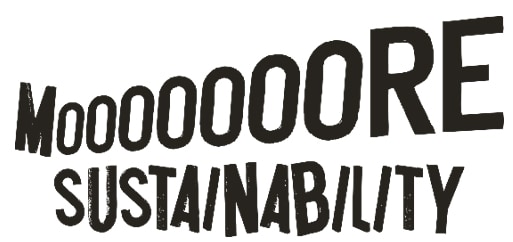 画像：MOOOOOOORE SUSTAINABILITYのロゴ