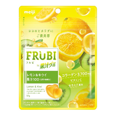 画像：FRUBI by果汁グミ レモン＆キウイの商品パッケージ