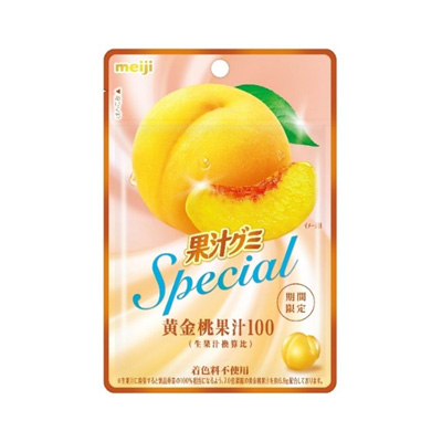 画像：「果汁グミSpecial黄金桃（47g）」の商品パッケージ