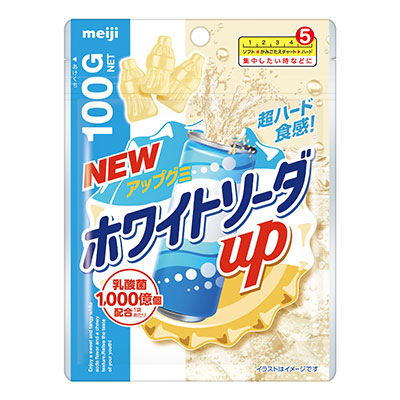 画像：「ホワイトソーダアップ」（100g）の商品パッケージ