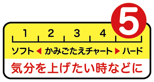 画像：かみごたえチャート5のハード食感
