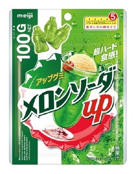 画像：「メロンソーダアップ」（100g）の商品パッケージ