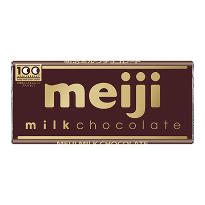画像：明治ミルクチョコレートの商品パッケージ