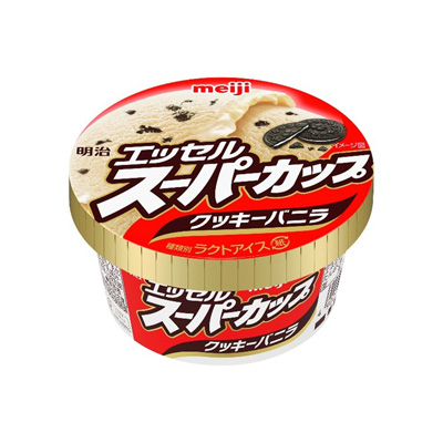 画像：「明治 エッセル スーパーカップ クッキーバニラ」（200ml）のパッケージ