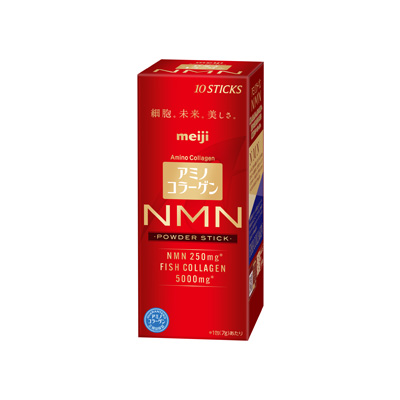 画像：アミノコラーゲン NMN POWDER STICK（7g×10包）の商品パッケージ