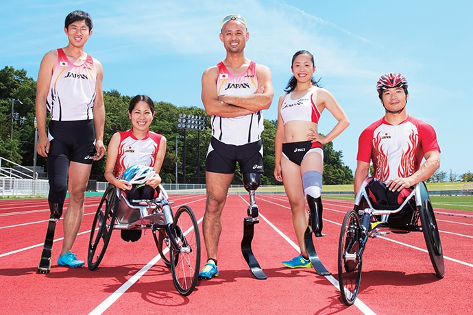 写真：日本パラ陸上競技の選手