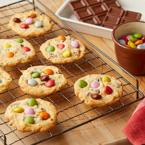 マーブルチョコ入りカラフルクッキー