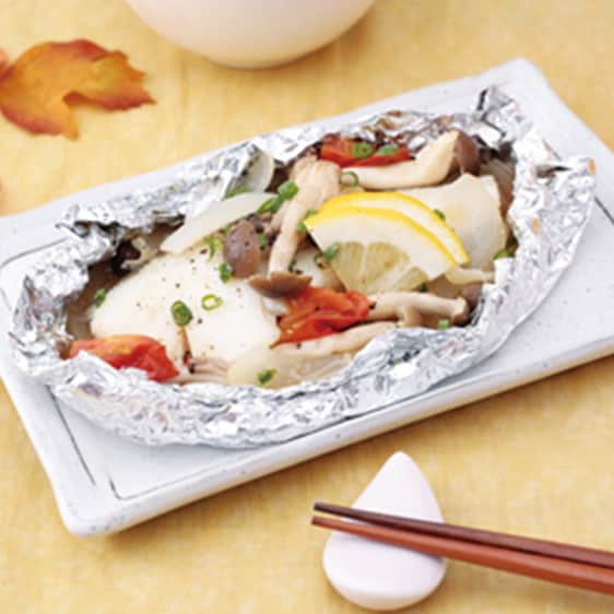 たらと野菜のホイル焼き 明治スプレッタブル バターのやさしいコク 株式会社 明治 Meiji Co Ltd