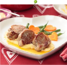 豚フィレ肉のソテー、アンチョビソース