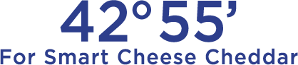 42°55’ For Smart Cheese Cheddar
