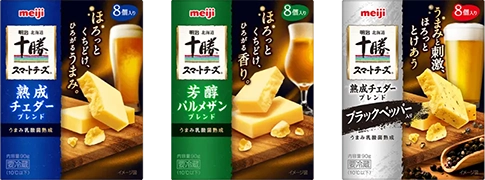 写真:明治北海道十勝スマートチーズの商品パッケージ