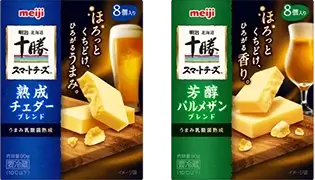 写真:明治北海道十勝スマートチーズの商品パッケージ