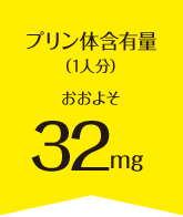 プリン体含有量（1人分）おおよそ54mg