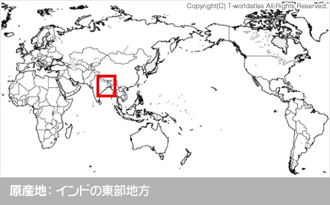 原産地：インドの東部地方