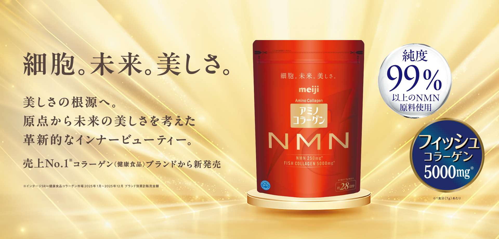 細胞。未来。美しさ。アミノコラーゲン NMN