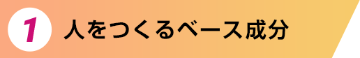 1.人をつくるベース成分