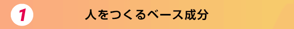 1.人をつくるベース成分