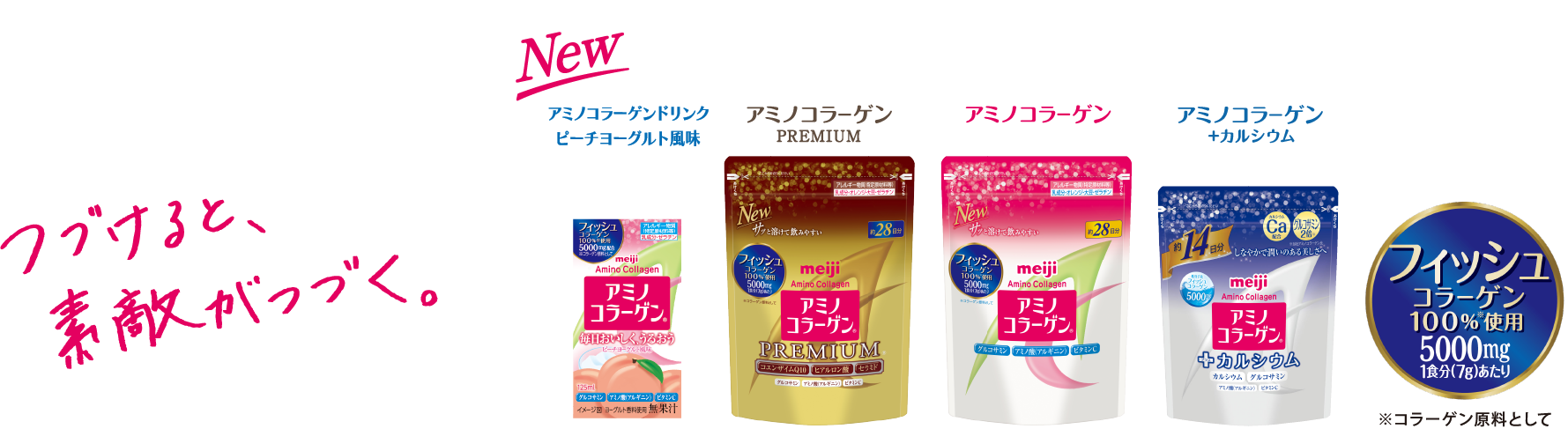 季節のコラム 素敵つづくサロン アミノコラーゲン アミノコラーゲン 株式会社 明治 Meiji Co Ltd