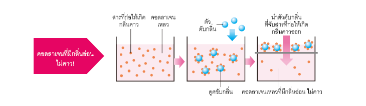 กรรมวิธีการผลิตที่เป็นเอกสิทธิ์เฉพาะ ที่รับรองว่า นำไปผสมกับอาหารและเครื่องดื่มได้ง่ายทุกชนิด