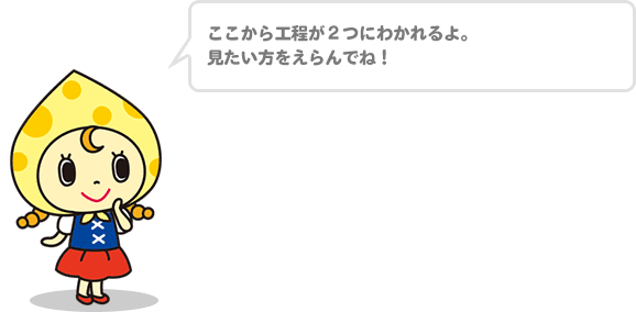 ここから工程が2つにがわかれるよ。見たい方をえらんでね！