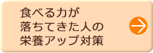 食べる力が落ちてきた人の栄養アップ対策
