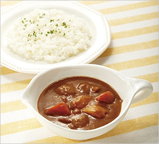 明治メイプロテインでカレーライス