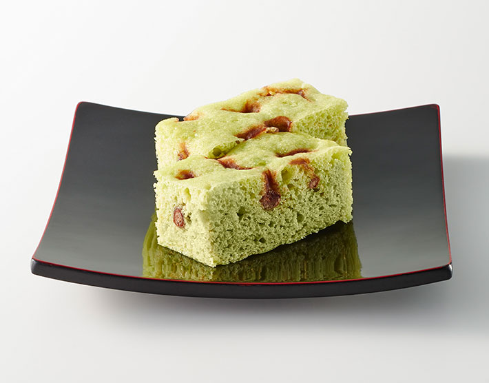 レンジで抹茶蒸しパン