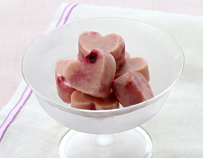 ストロベリーヨーグルトの一口アイス