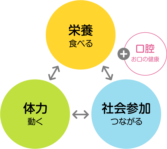 フレイルの予防習慣 3プラス1 図表