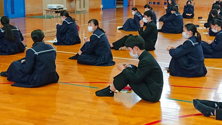 大牟田市立田隈中学校 出前授業 写真4