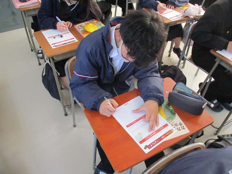 愛知県立岡崎商業高等学校 食育セミナー 写真3