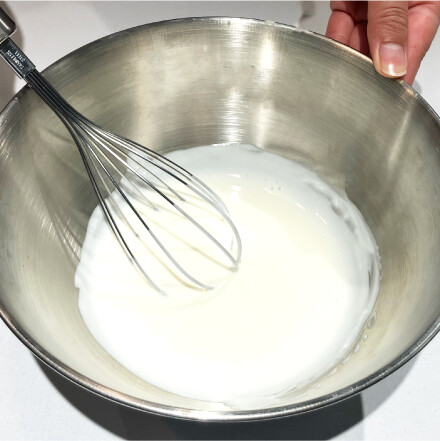 つくり方で変わる!?ふわふわホットケーキを作ろう！ STEP1 写真