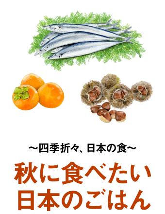 〜四季折々、日本の食〜秋に食べたい日本のごはん