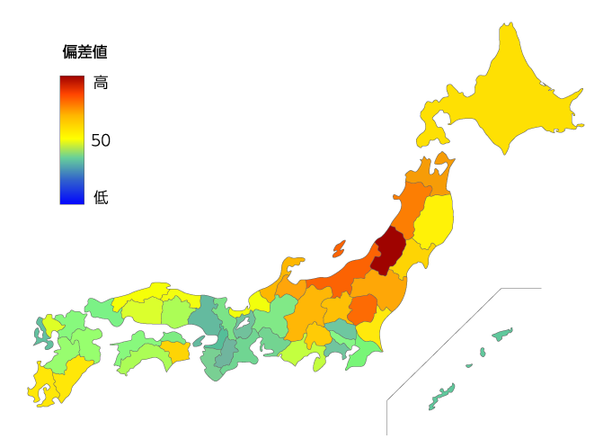 〈図表〉都道府県別ラーメン店店舗数2021年