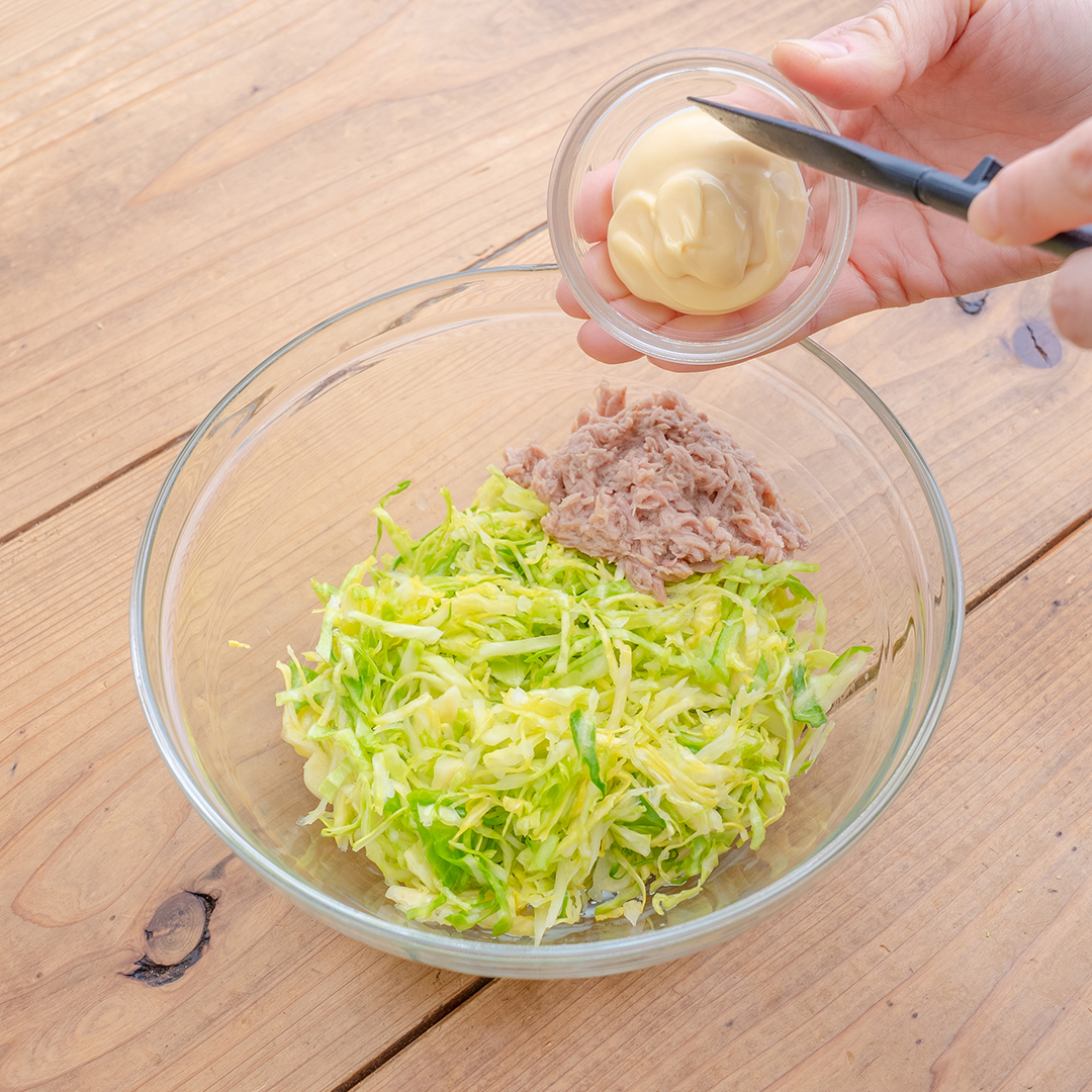 たっぷりキャベツのツナメルト 作り方2 画像272
