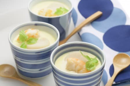 海鮮ミルク茶碗蒸し 明治の食育 おすすめレシピ 明治の食育 株式会社 明治 Meiji Co Ltd