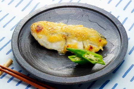 白身魚の味噌チーズ焼き