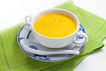 かぼちゃとかにの中華スープ