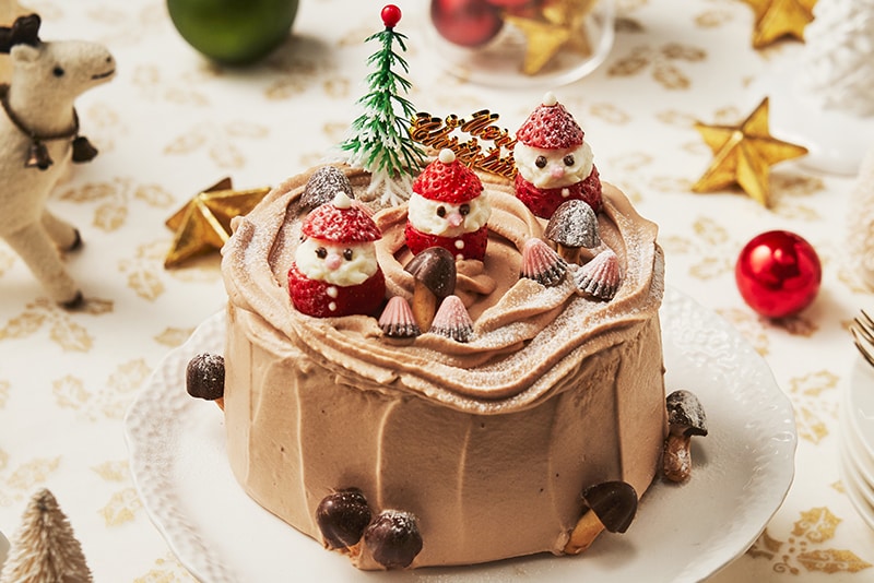 クリスマスの切り株ケーキ