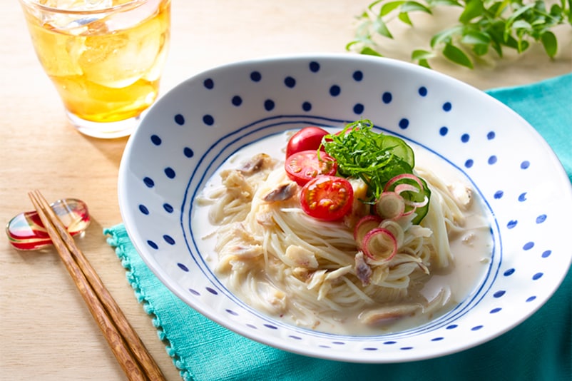 冷や汁風すっきりミルクそうめん