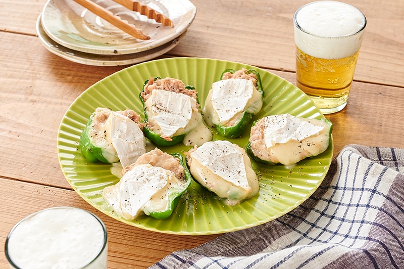 ピーマンのツナチーズ焼き