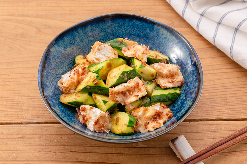 きゅうりのカマンベールおかか和え