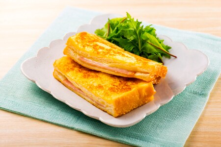 ハムとチーズのフレンチトースト 明治の食育 おすすめレシピ 明治の食育 株式会社 明治 Meiji Co Ltd