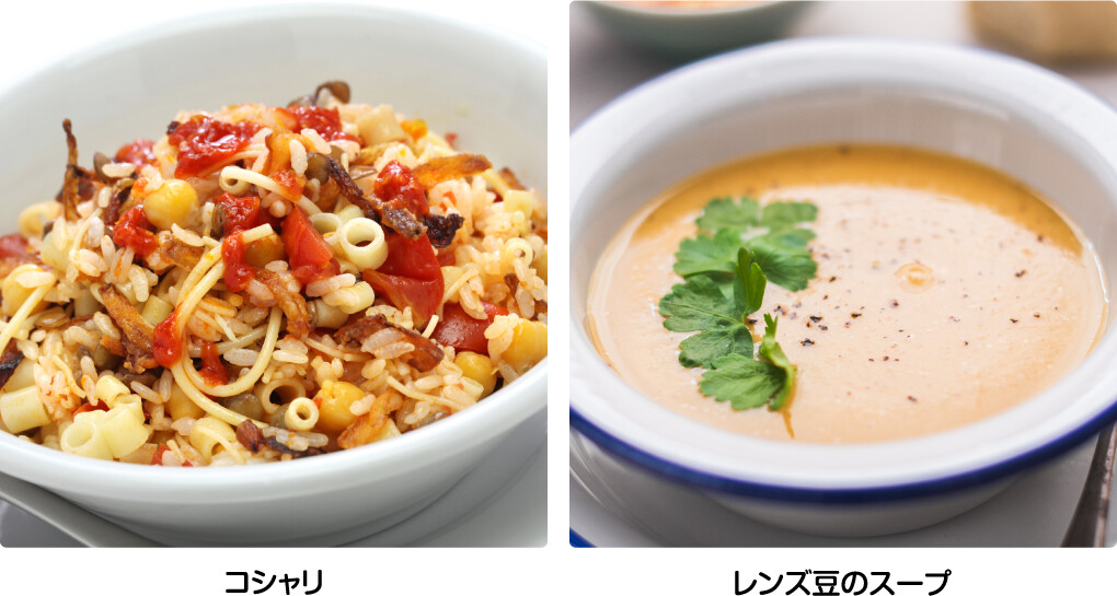コシャリ / レンズ豆のスープ