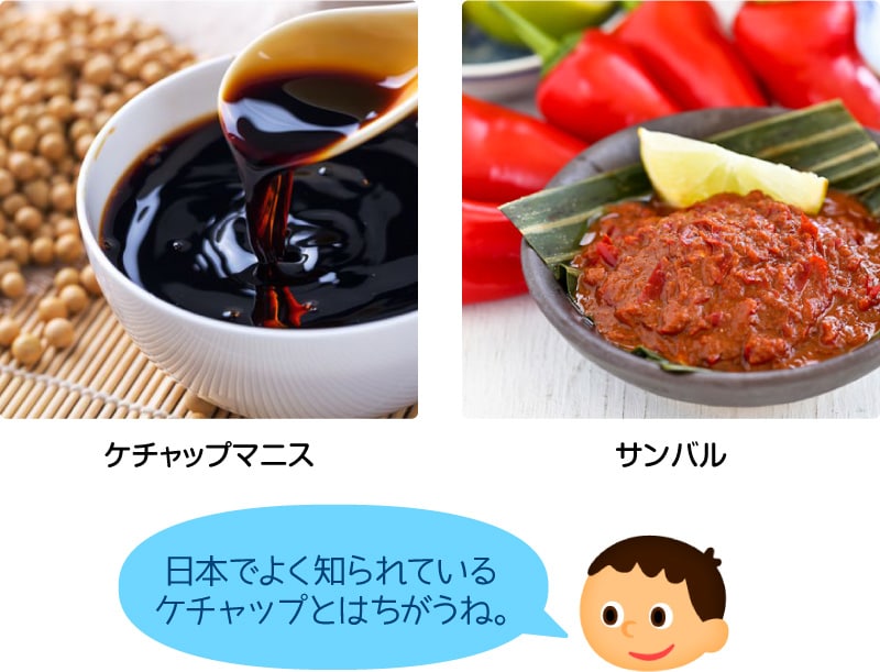 ケチャップマニス／サンバル「日本でよく知られているケチャップとはちがうね。」