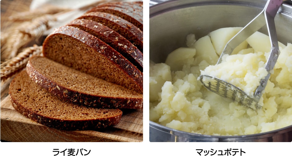 ライ麦パン／マッシュポテト
