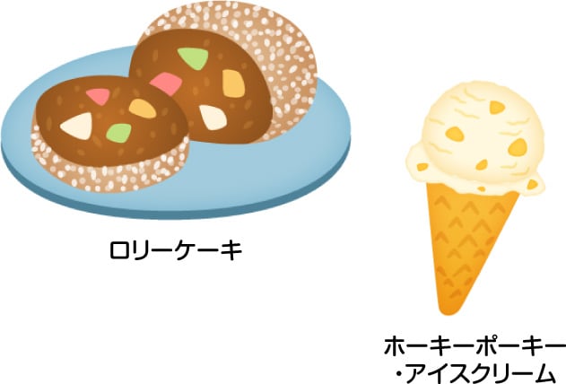 ロリーケーキ／ホーキーポーキー・アイスクリーム
