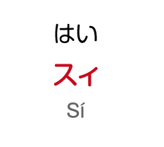 はい：スィ