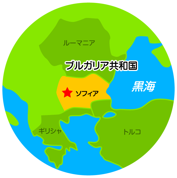 ブルガリア共和国 拡大地図