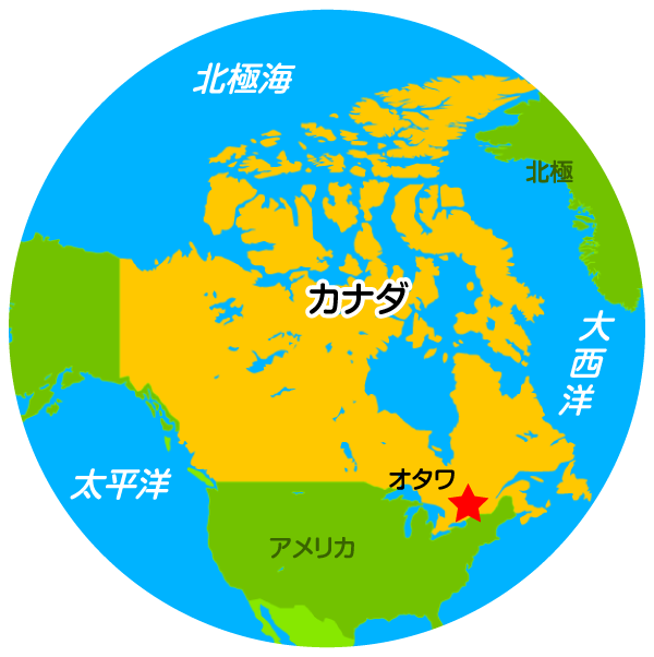 カナダ 拡大地図